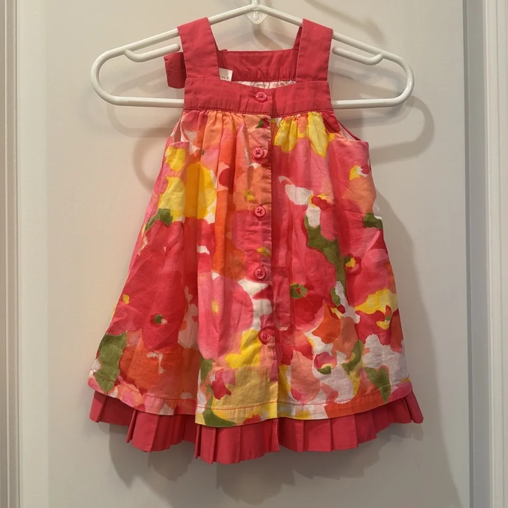 Janie and Jack adorable Baby 0-3 months old pink floral sundress